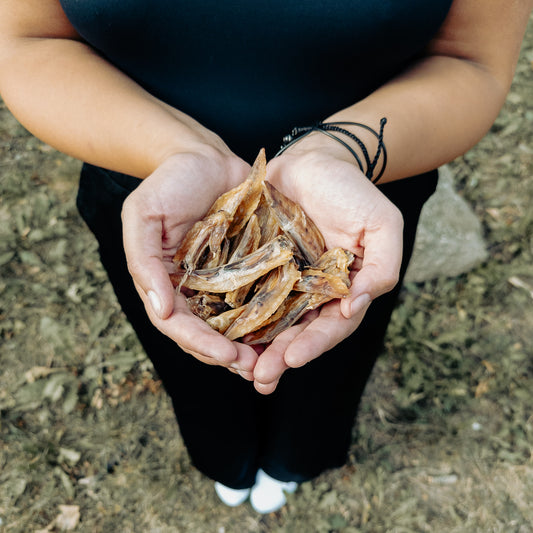 100% křupavá křidélka, sušená