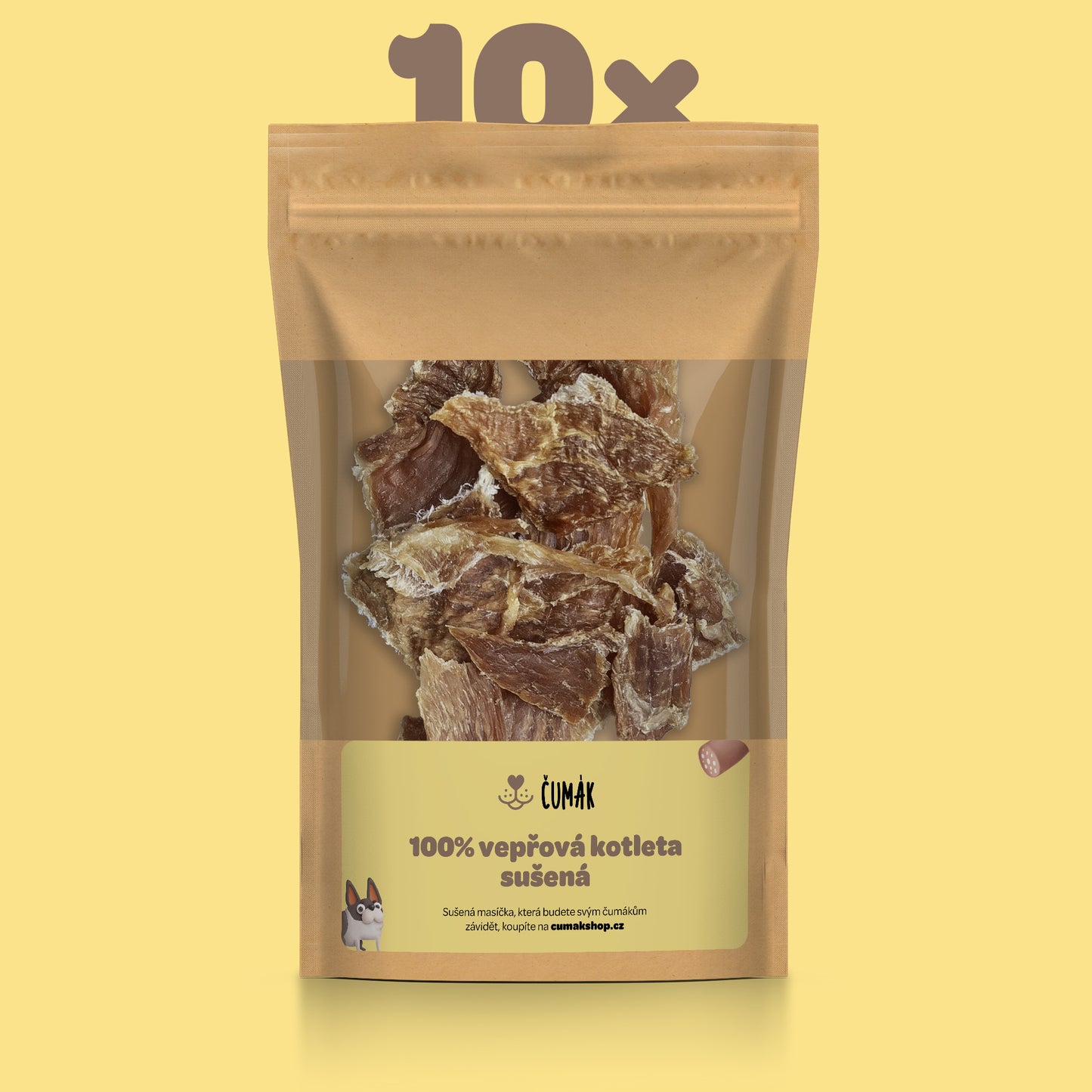 100% vepřová kotleta, sušená — balíček