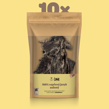 100% vepřový jazyk, sušený — balíček